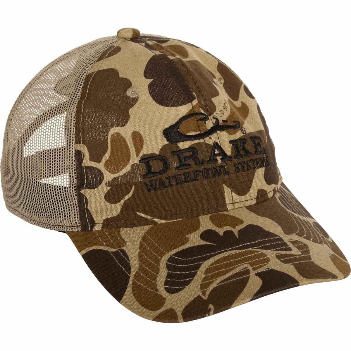 Drake Waterfowl Mesh Back Camo Adjustable Hat - Drake Waterfowl