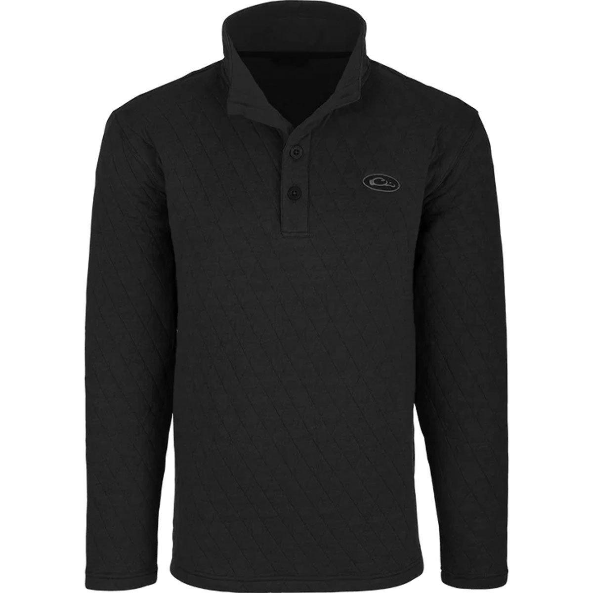 Men's Drake Waterfowl Delta Quilted 1/4 Snap Pullover - Drake Waterfowl