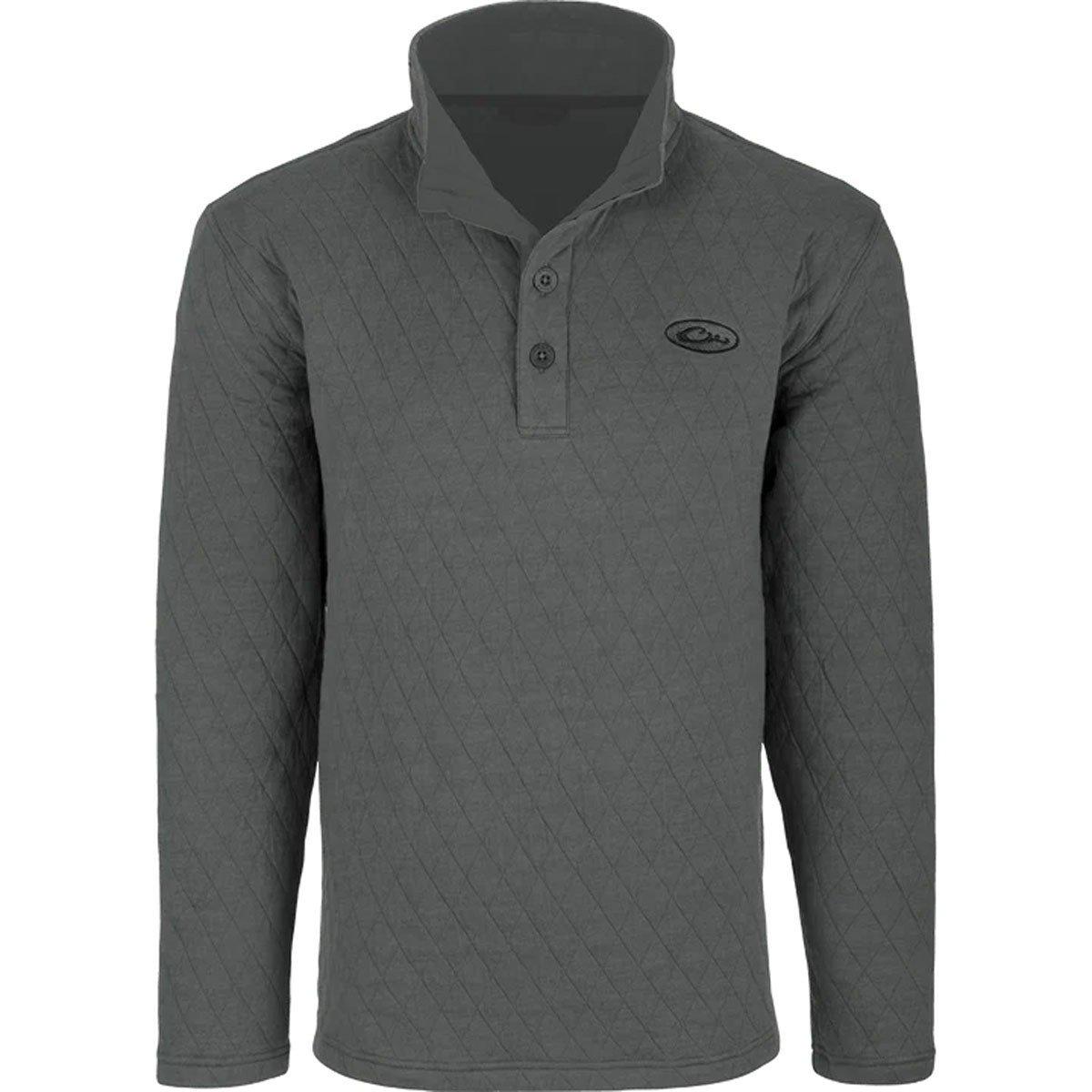 Men's Drake Waterfowl Delta Quilted 1/4 Snap Pullover - Drake Waterfowl