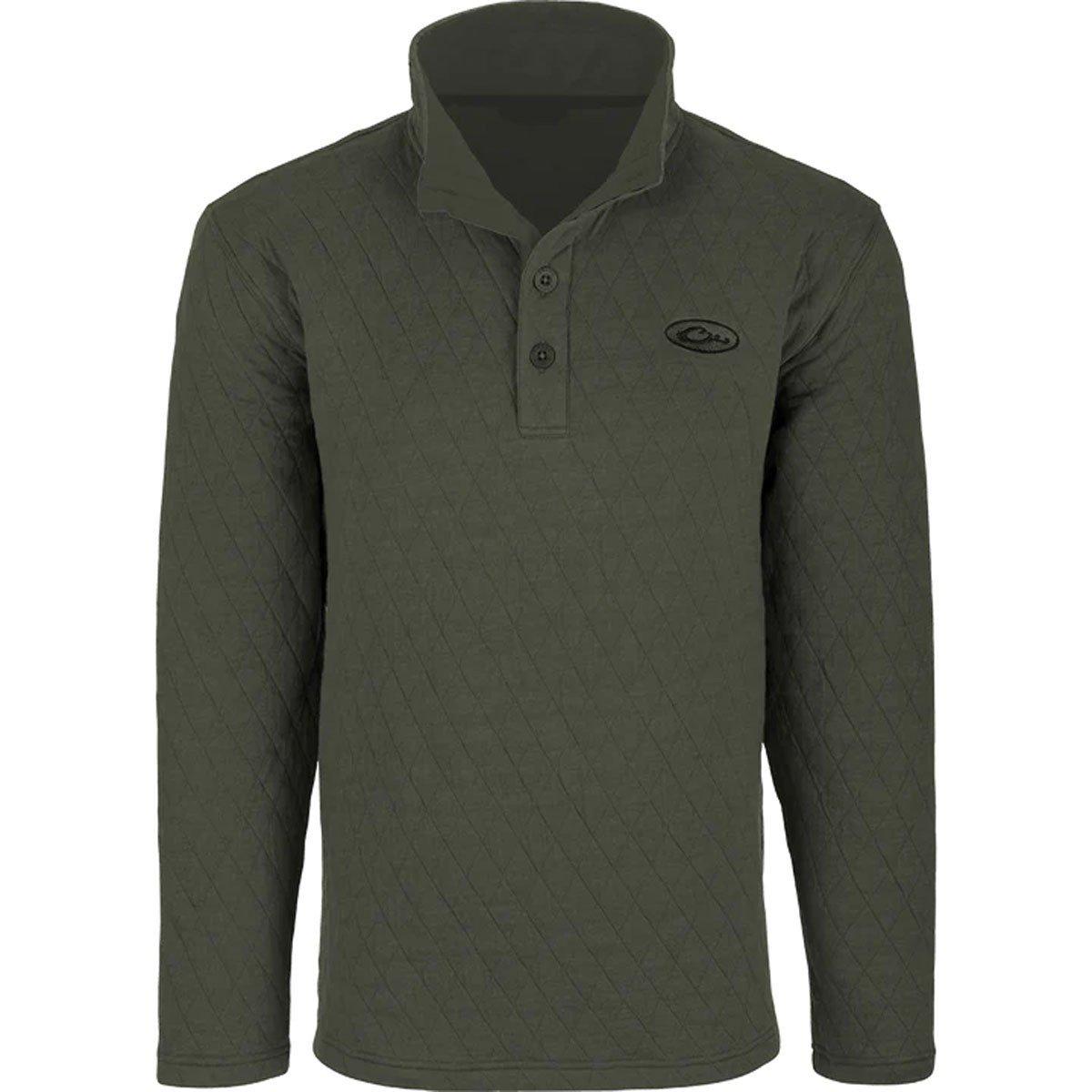 Men's Drake Waterfowl Delta Quilted 1/4 Snap Pullover - Drake Waterfowl