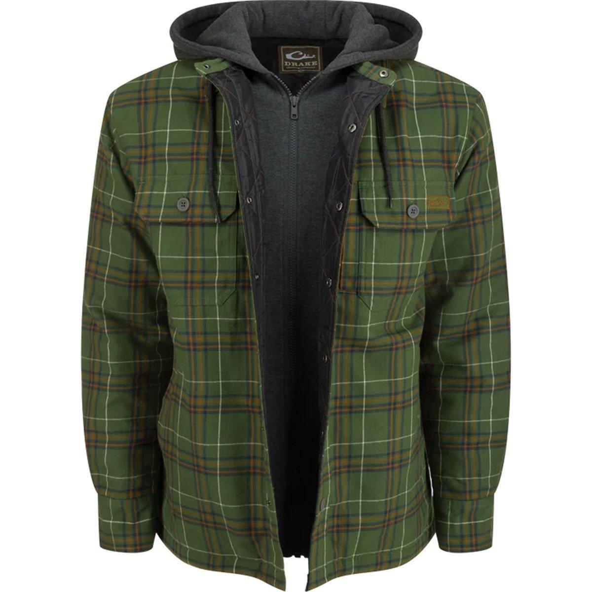 Men's Drake Waterfowl The Campfire Flannel Hoodie - Drake Waterfowl