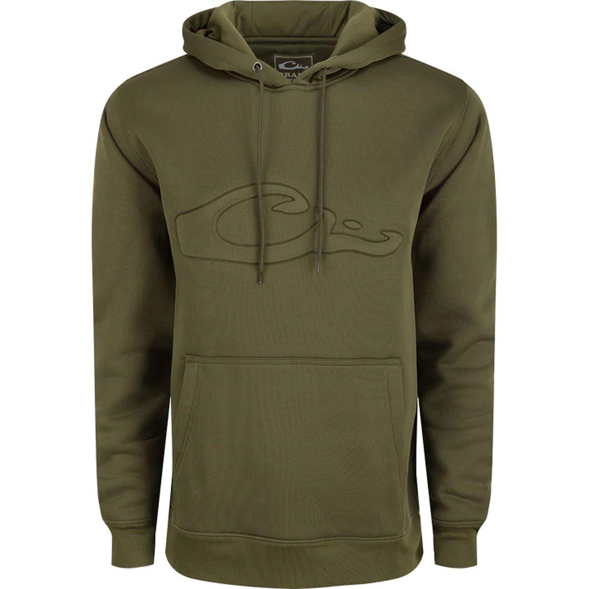 Men's Drake Waterfowl Back Eddy Embossed Hoodie