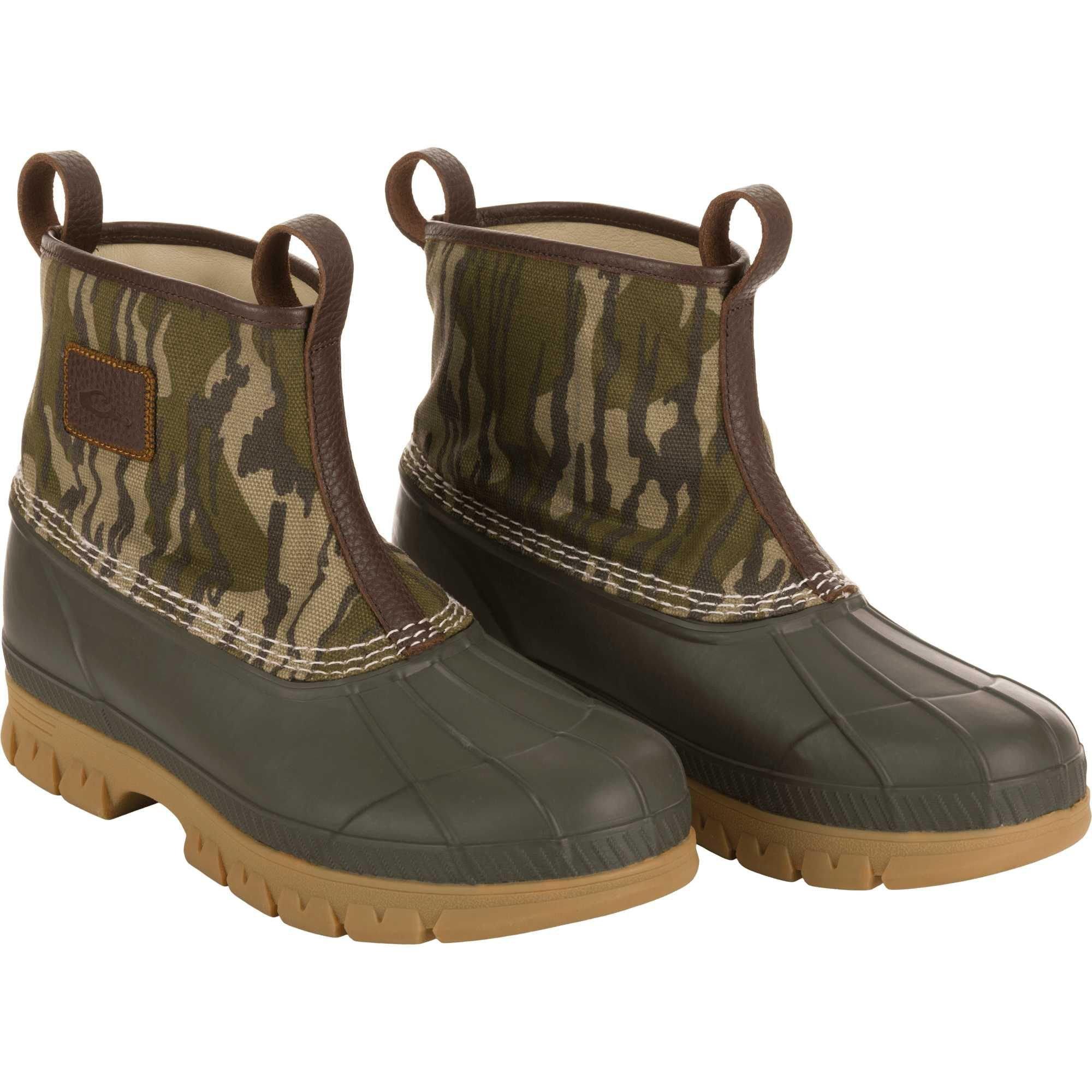 Men's Drake Waterfowl Throwback 80 Waxed Canvas Slip On Duck Boots - Drake Waterfowl