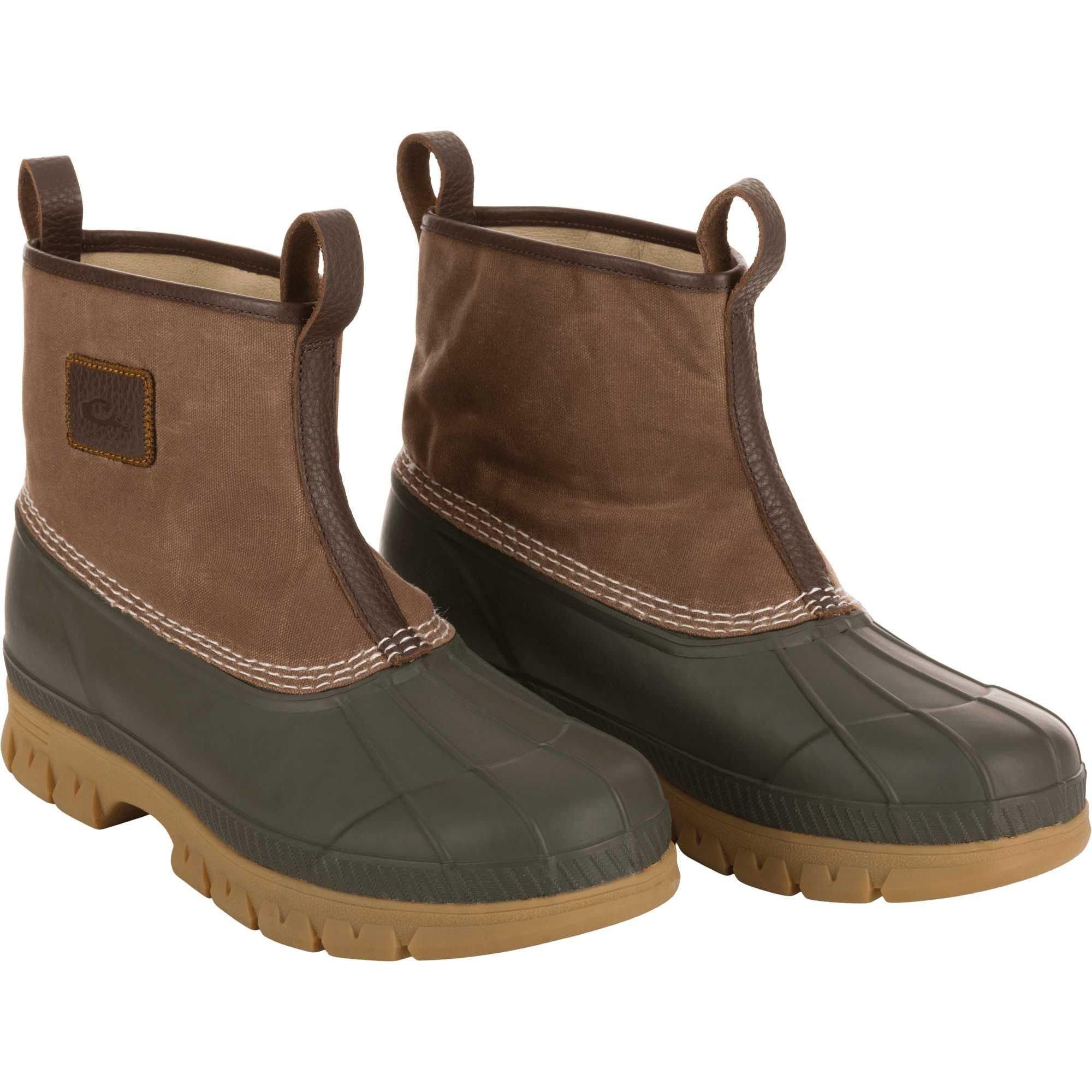 Men's Drake Waterfowl Throwback 80 Waxed Canvas Slip On Duck Boots - Drake Waterfowl