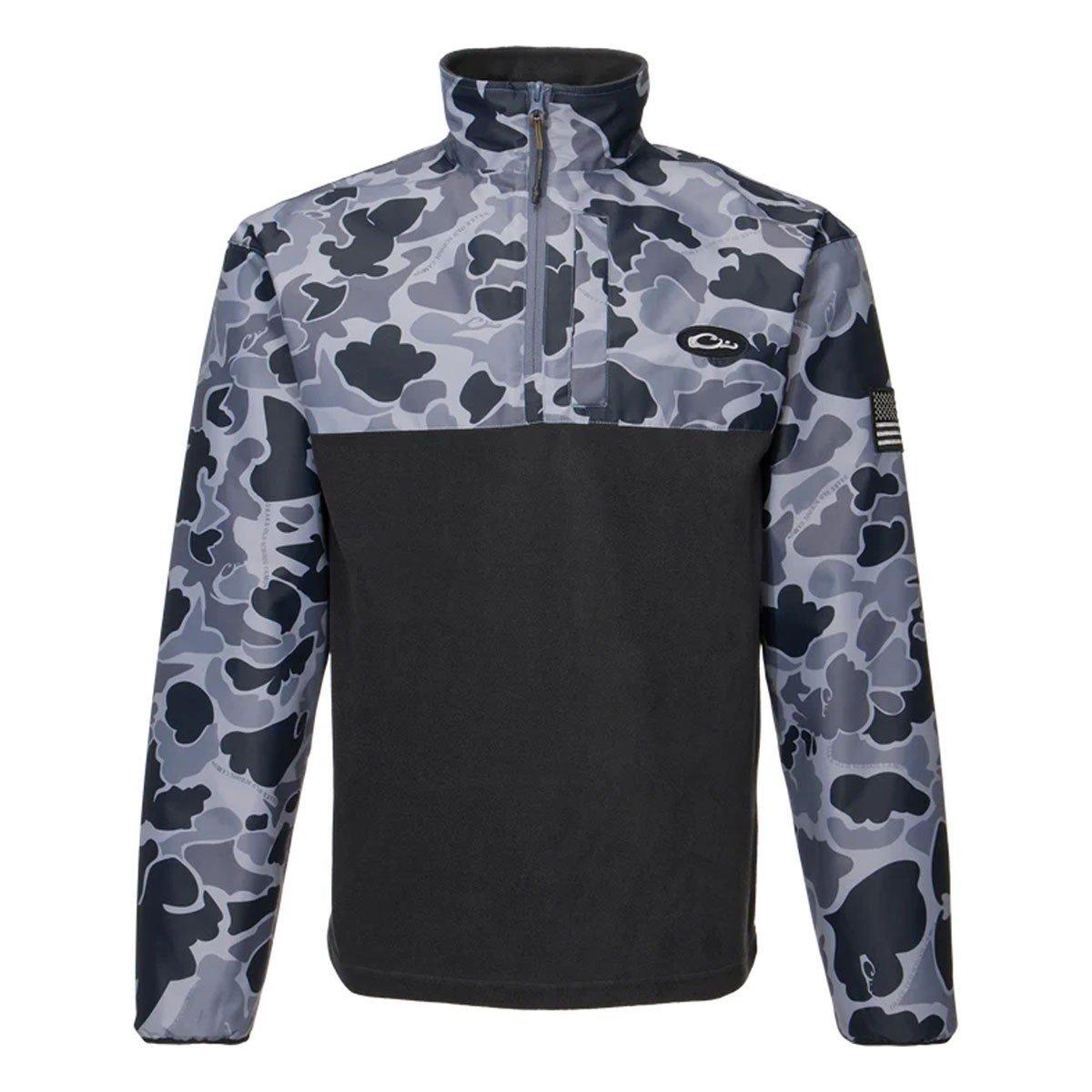 Men's Drake Waterfowl MST Refuge Eqwader Jacket 1/4 Zip Pullover - Drake Waterfowl