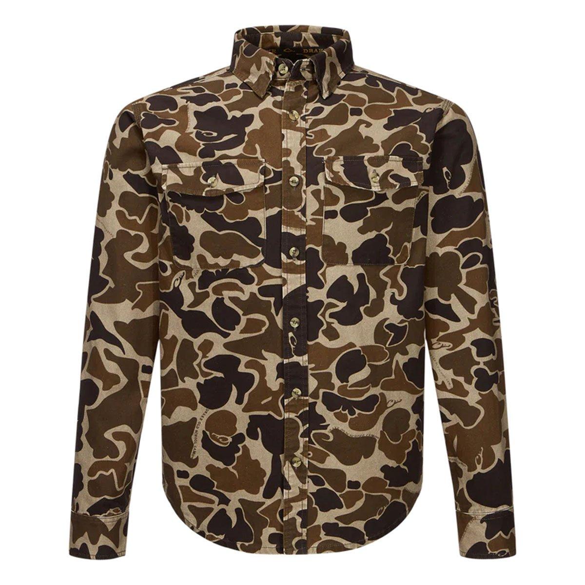 Men's Drake Waterfowl Throwback 80 Button Down Shirt - Drake Waterfowl