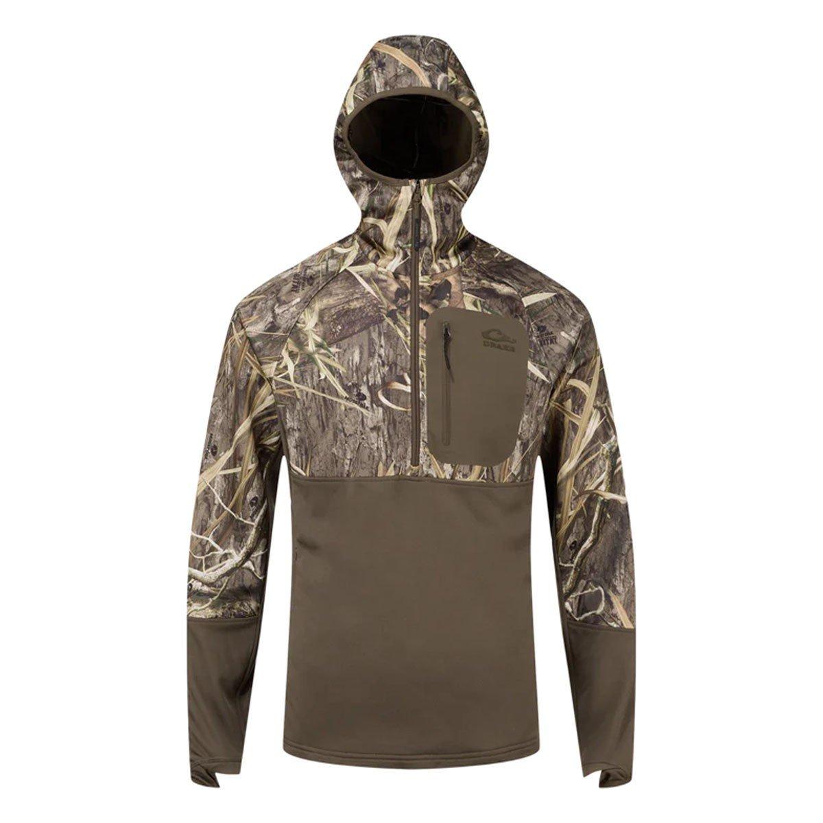 Men's Drake Waterfowl MST Offset Long Sleeve 1/2 Zip - Drake Waterfowl