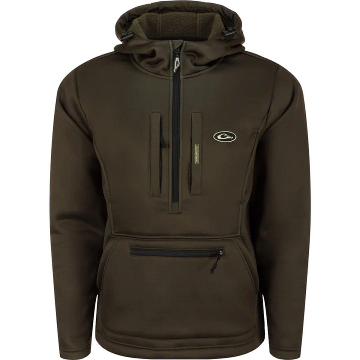 Men's Drake Waterfowl Ultimate Wader Quarter Zip Hoodie 1/4 Zip Pullover - Drake Waterfowl