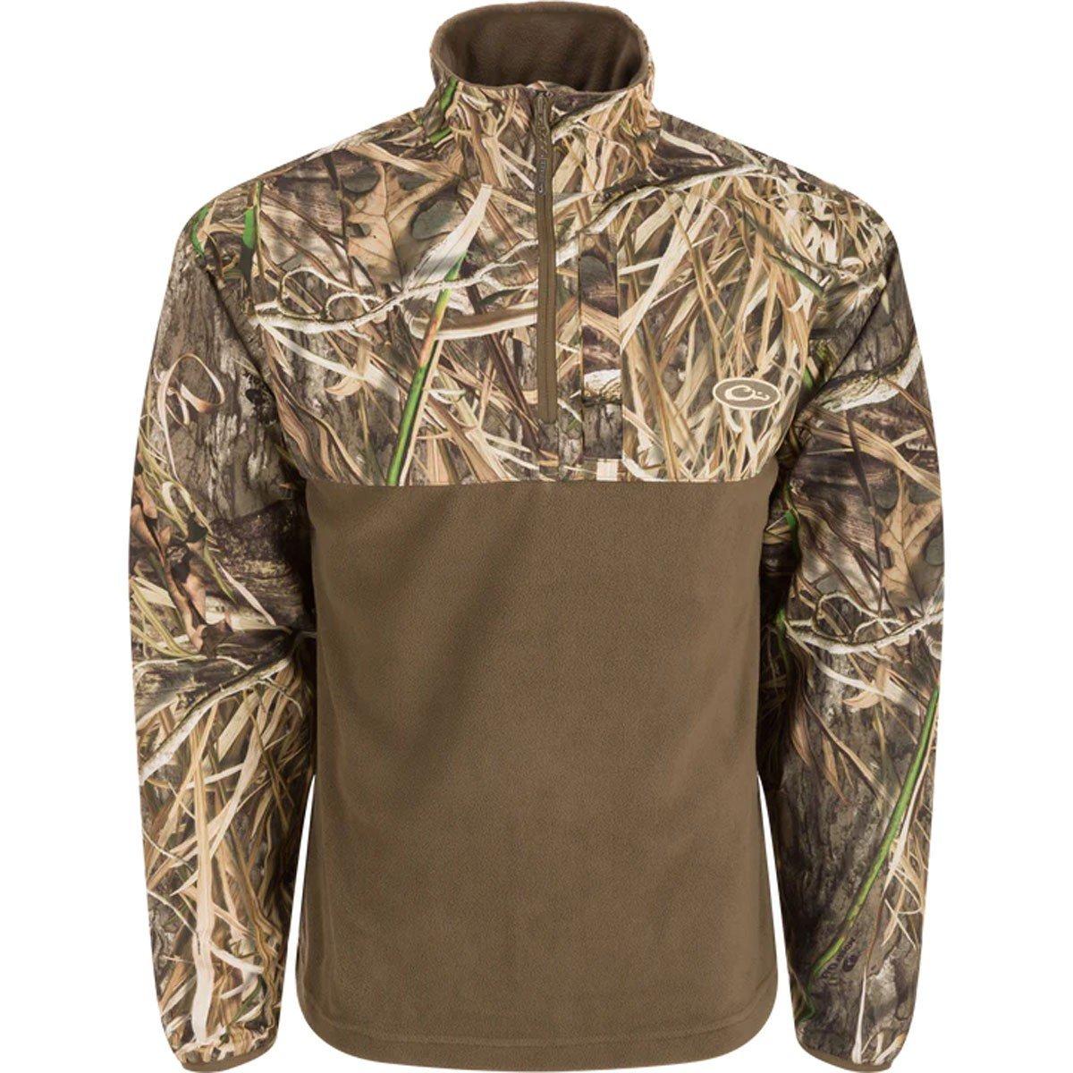Men's Drake Waterfowl MST Quarter Zip Refuge Eqwader Jacket 1/4 Zip Pullover - Drake Waterfowl