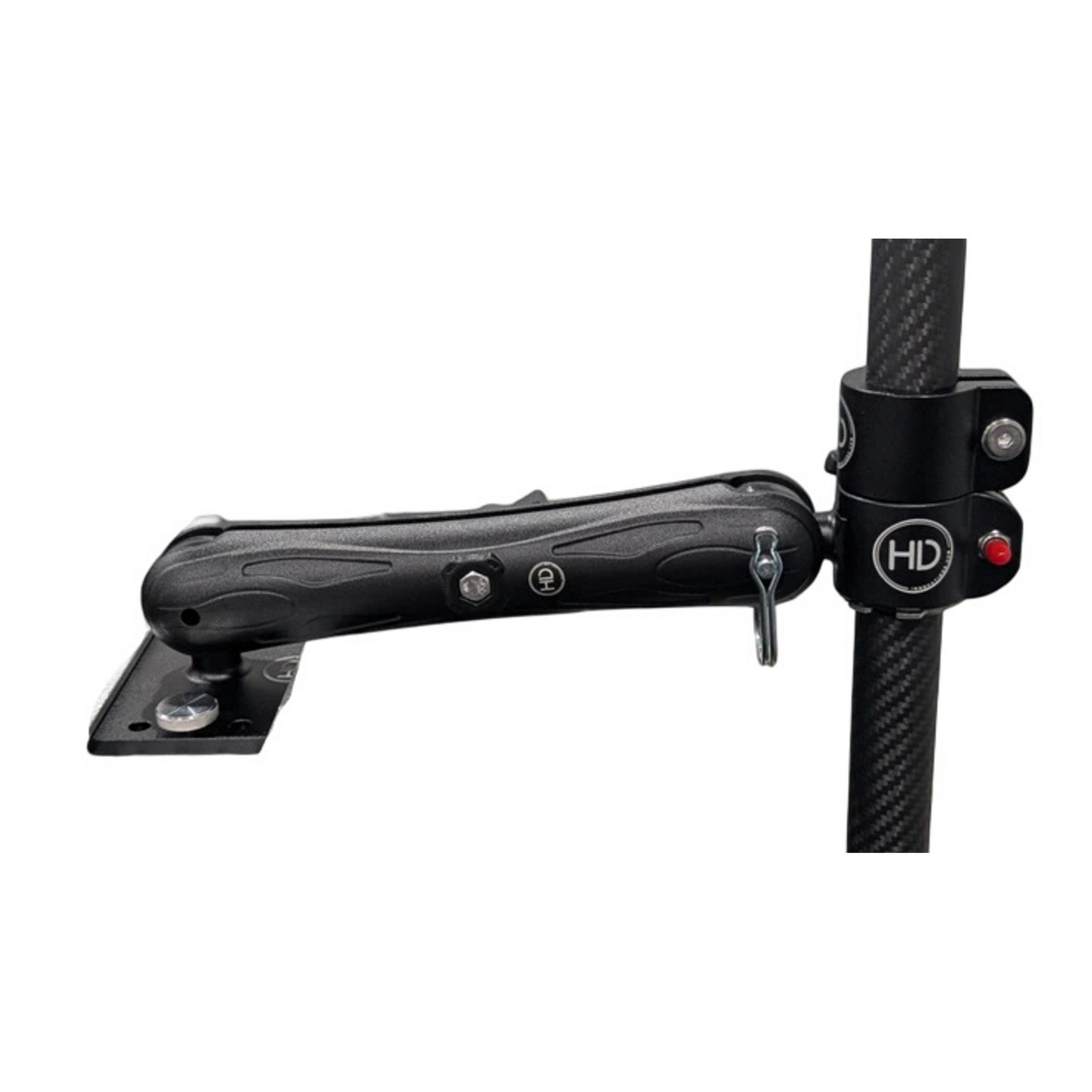 HD Innovations UMS Pole Adapter with Double Side Arm and UMS 1.5" Ball Multi-Use Plate