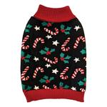 Fashion Pet Holiday Candy Cane Toss Dog Sweater - Thumbnail 1 of 3