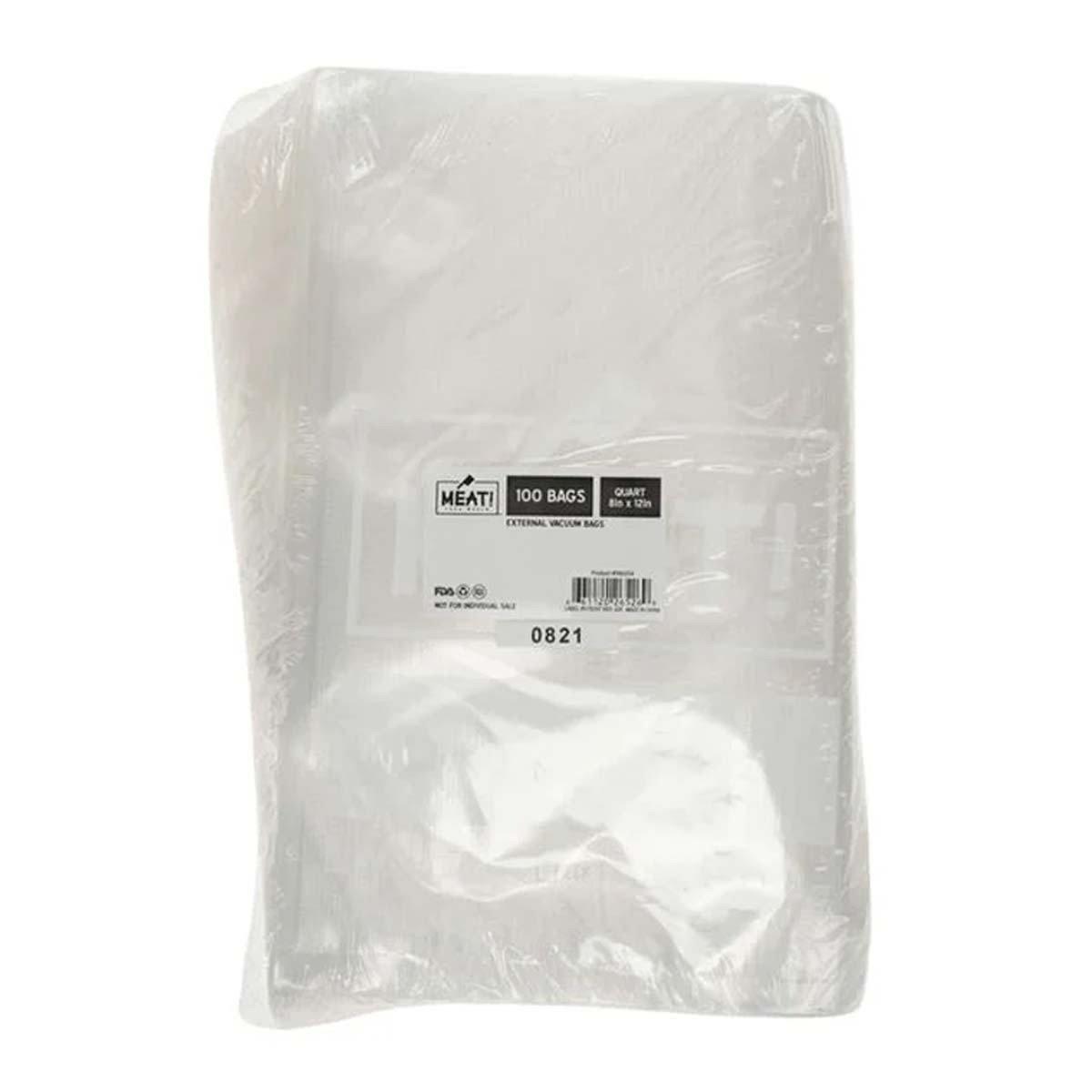 MEAT! Your Maker External Vacuum Bags 100 Pack Quart - MEAT! Your Maker