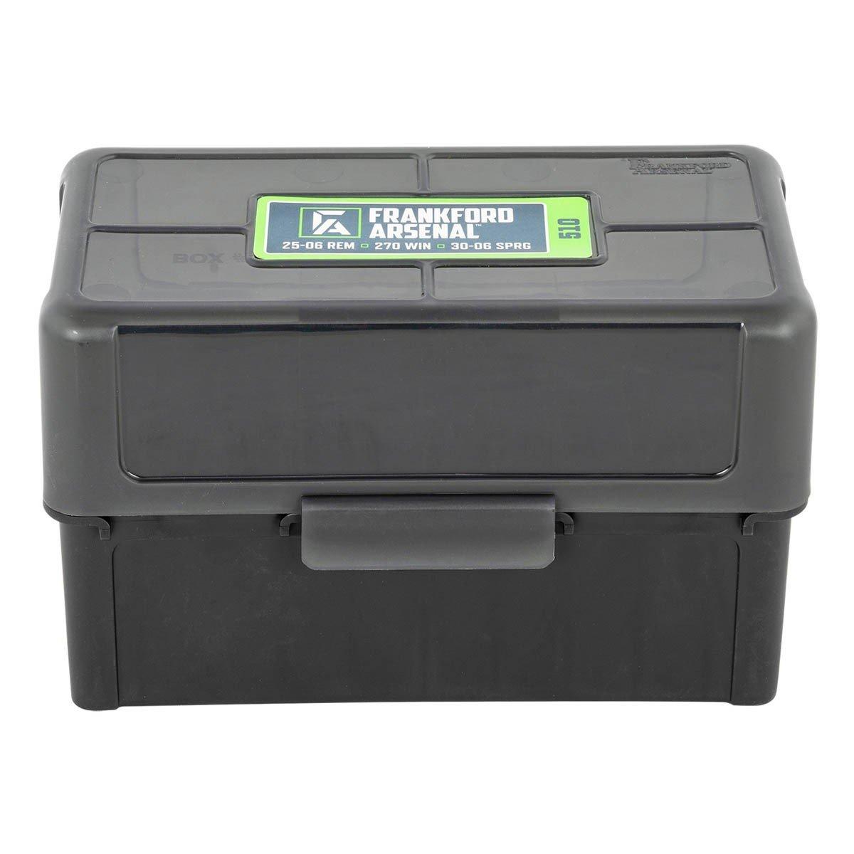 Frankford Arsenal Hinge-Top Rifle Ammo Box 50 Round - Frankford Arsenal