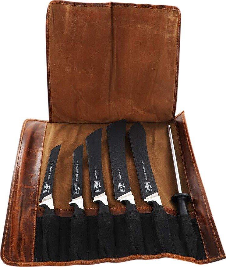 MEAT! Leather Knife Roll Up Case - MEAT! Your Maker