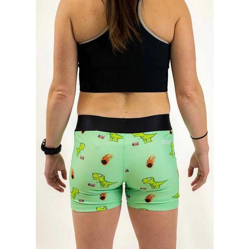Women's ChicknLegs Dino-sore Compression Shorts - Primary Image