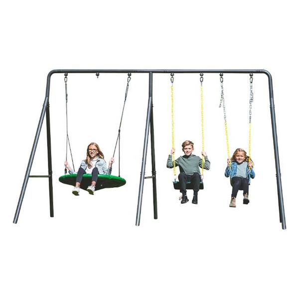 gobaplay TitanPro Swing Set with Saucer Swing