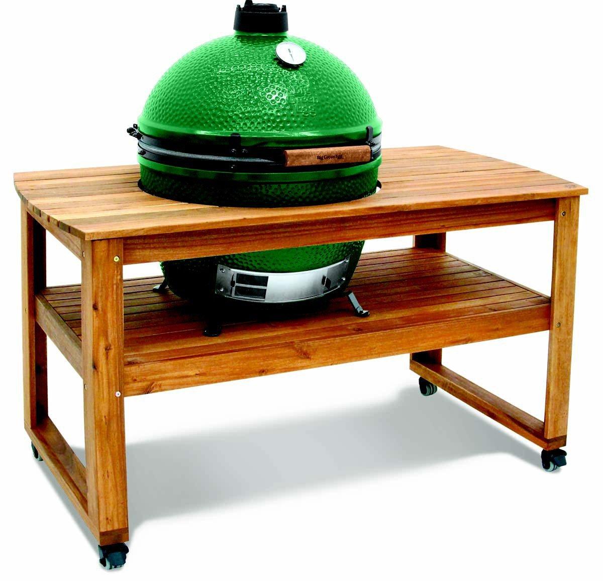 Big Green Egg Acacia Hardwood Table for XLarge Egg - Big Green Egg