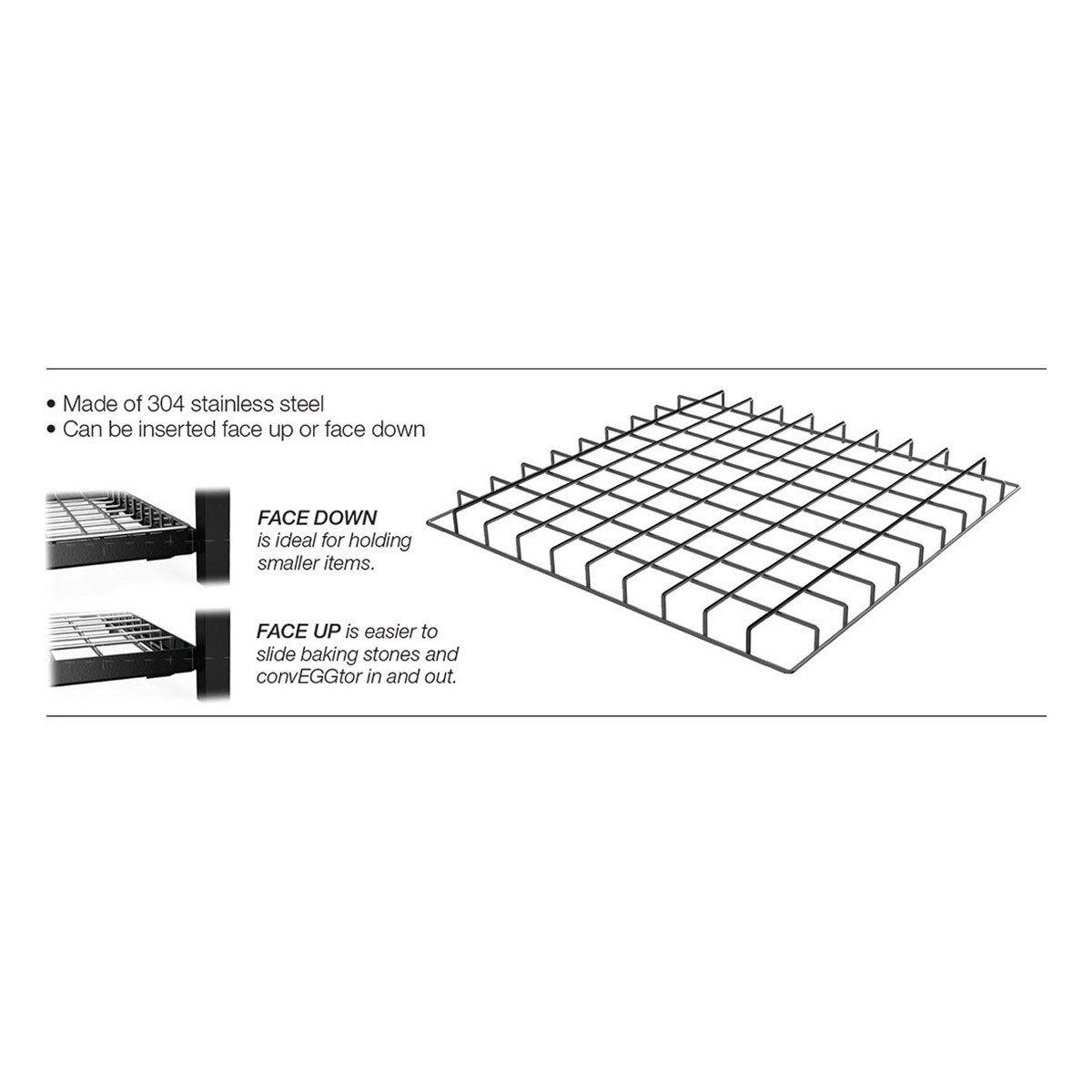 Big Green Egg Modular Nest Stainless Steel Grid Insert - Big Green Egg