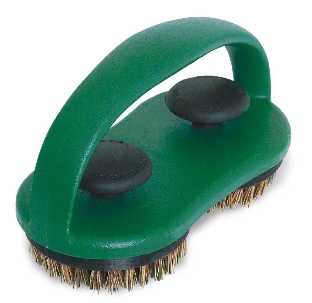 Big Green EGG Palmyra Bristle Dual Brush Grid and Pizza Stone Scrubber - Big Green Egg
