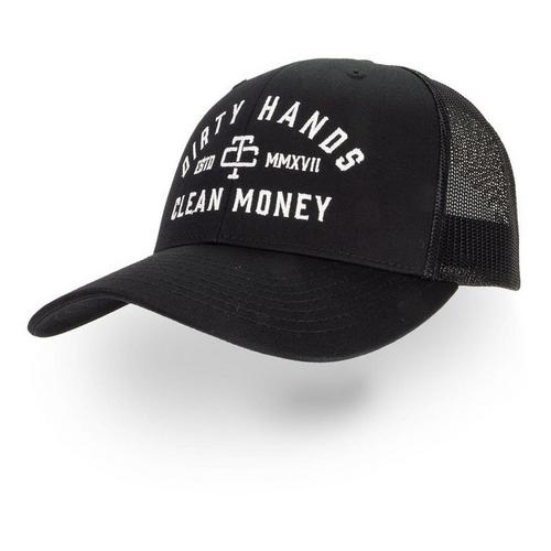 Men's Troll Co. Clothing Dirty Hands Clean Money Curved Mesh Snapback Hat - Primary Image