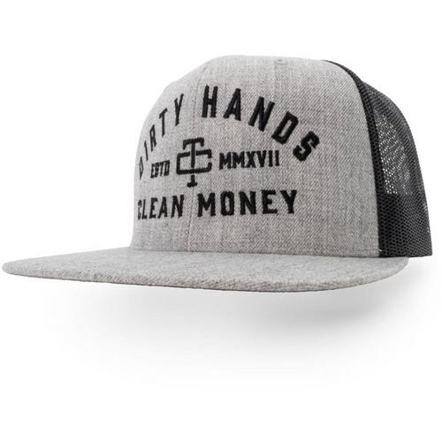 Men's Troll Co. Clothing Dirty Hands Clean Money Flat Brim Mesh Snapback Hat - Primary Image
