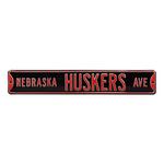 Authentic Street Signs Nebraska Cornhuskers "Nebraska Huskers Ave." Street Sign - Thumbnail 1 of 2