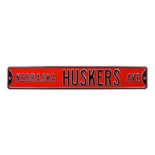 Authentic Street Signs Nebraska Cornhuskers "Nebraska Huskers Ave." Street Sign - Primary Image