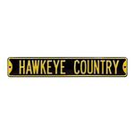 Authentic Street Signs Iowa Hawkeyes "Hawkeye Country" Street Sign - Thumbnail 1 of 2