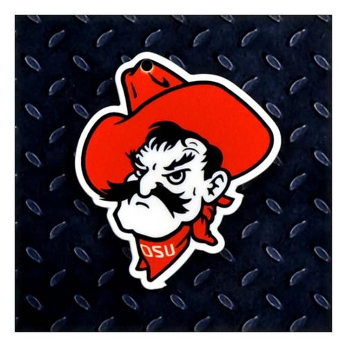 Authentic Street Signs Oklahoma State Cowboys Pistol Pete Head Steel Magnet - Primary Image