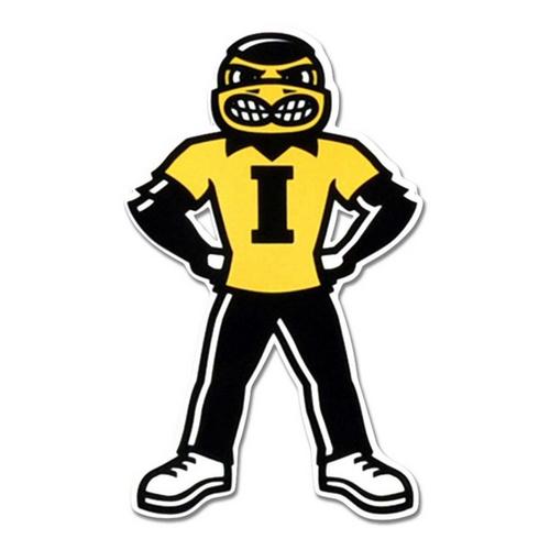 Authentic Street Signs Iowa Hawkeyes Herky Steel Magnet - Primary Image