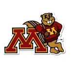 Authentic Street Signs Minnesota Golden Gophers Goldy Steel Magnet - Thumbnail 1 of 2