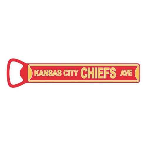 Authentic Street Signs Kansas City Chiefs Bottle Opener Sign - Primary Image