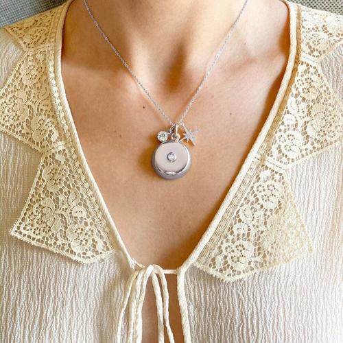 invisaWear Star Burst Charm Necklace - Primary Image