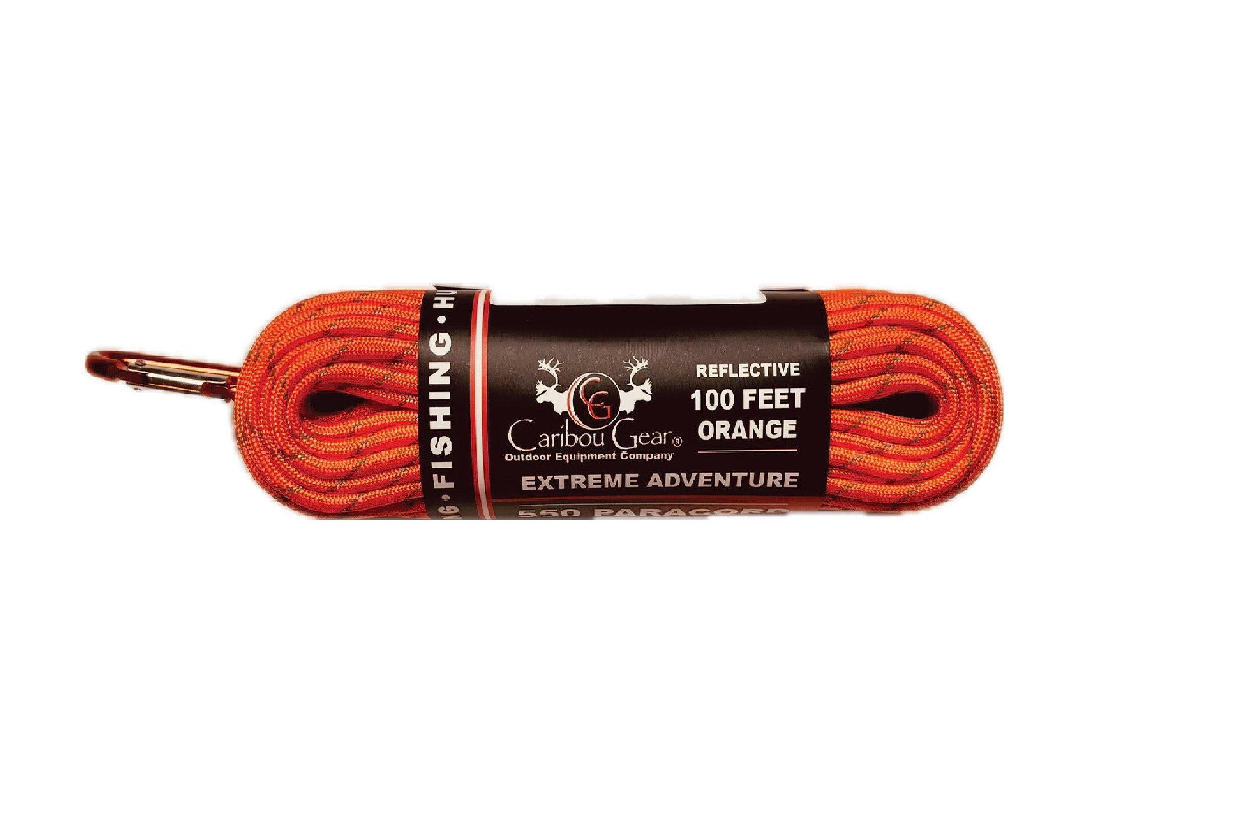 Caribou Gear 550 100 ft. Paracord with Carabiner - Caribou Gear
