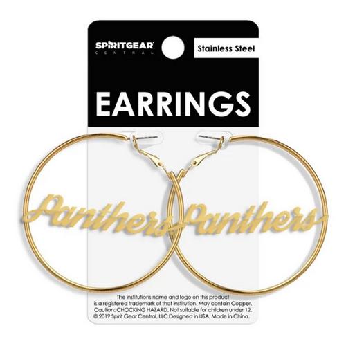 Spirit Gear Central Northern Iowa Panthers Nameplate Earrings - Primary Image