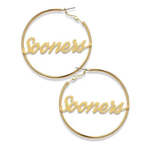 Spirit Gear Central Oklahoma Sooners Nameplate Earrings - Primary Image
