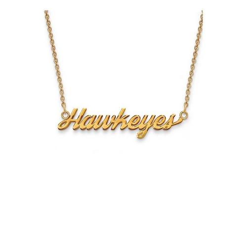 Spirit Gear Central Llc Iowa Hawkeyes Gold Nameplate Necklace - Primary Image