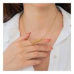 Spirit Gear Central Llc Iowa Hawkeyes Gold Nameplate Necklace - Thumbnail 2 of 3