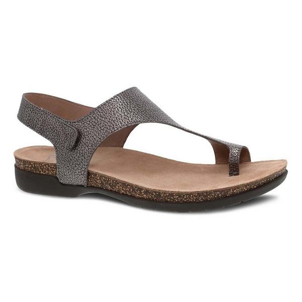 Women's Dansko Reece Sandals 41 Pewter Metallic