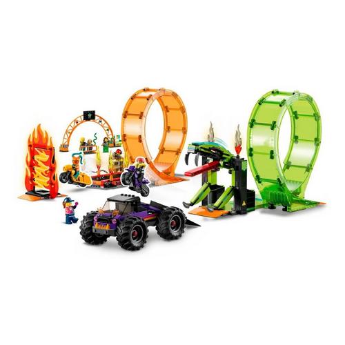 LEGO City Stuntz Double Loop Stunt Arena 60339 Building Set - Primary Image