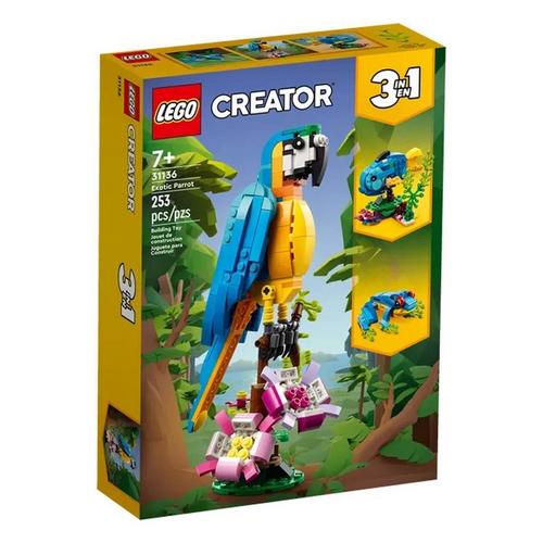 LEGO Creator 3in1 Exotic Parrot 31136 Building Set - Primary Image