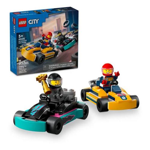 LEGO City Go-Karts and Race Drivers 60400 Building Set - Primary Image