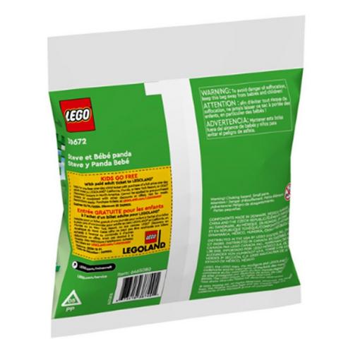 LEGO Minecraft Steve and Baby Panda 30672 Bag - Primary Image