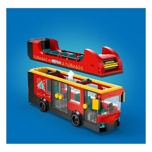 LEGO City Red Double-Decker Sightseeing Bus Toy, London Bus 60407 - Primary Image