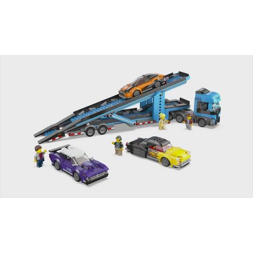 LEGO City Car Transporter Truck with Sports Cars Kids Gift Idea 60408 - Primary Image