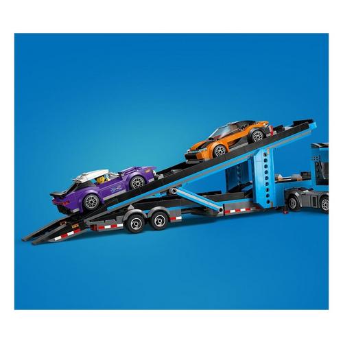 LEGO City Car Transporter Truck with Sports Cars Kids Gift Idea 60408 - Primary Image