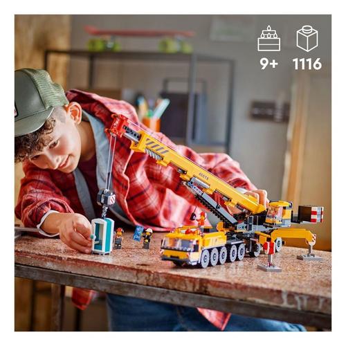LEGO City Yellow Mobile Construction Crane Toy Set 60409 - Primary Image
