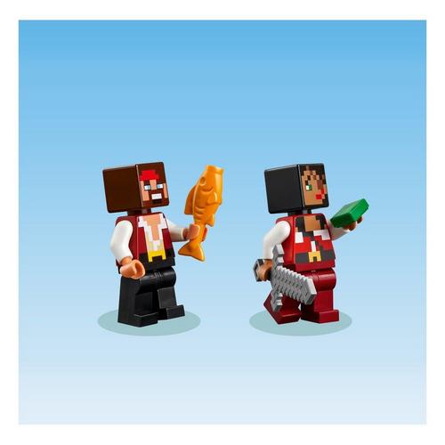 LEGO Minecraft The Pirate Ship Voyage Boat Toy Playset 21259 - Primary Image