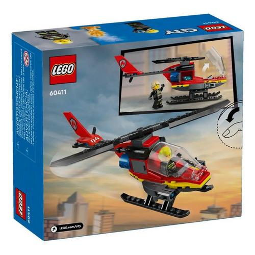 LEGO City Fire Rescue Helicopter 60411 Building Set - Primary Image