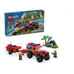 LEGO City 4x4 Fire Truck with Rescue Boat 60412 Building Set - Thumbnail 1 of 6